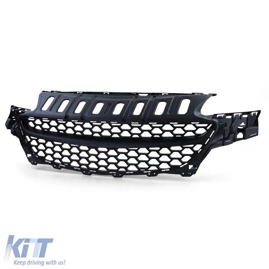 Grilă tip fagure fără emblemă neagră, potrivită pentru Opel Corsa E 2014-2019-image-6199172