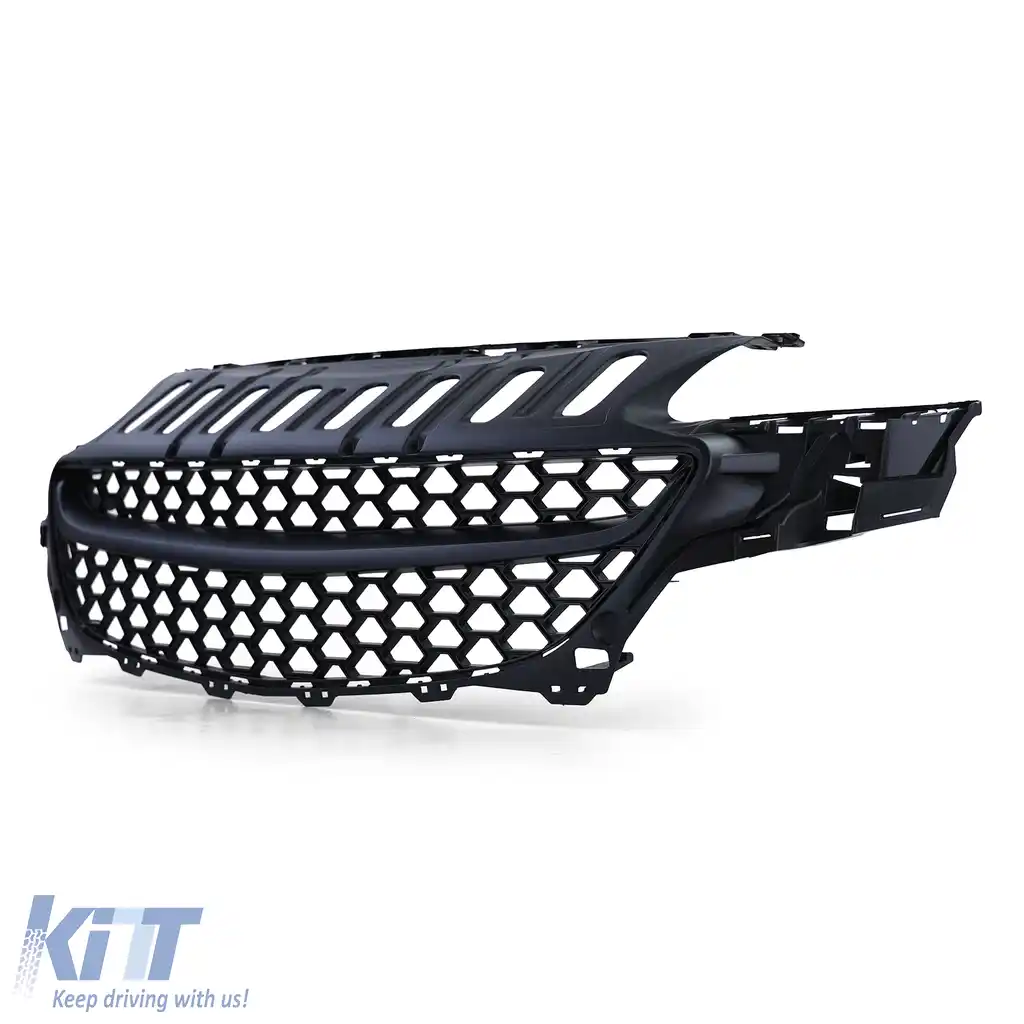 Grilă tip fagure fără emblemă neagră, potrivită pentru Opel Corsa E 2014-2019-image-6199173