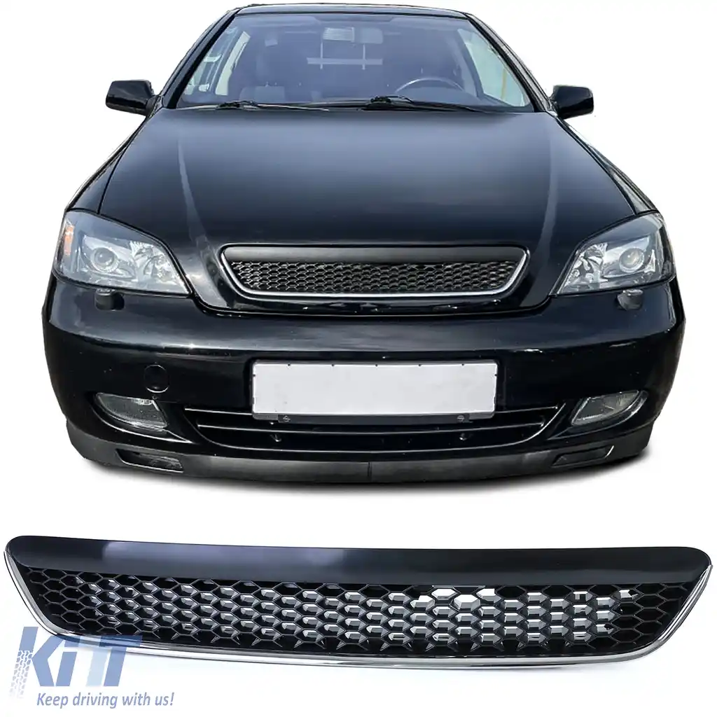 Grilă tip fagure fără emblemă, potrivită pentru Opel Astra G, inclusiv OPC 1997-2004