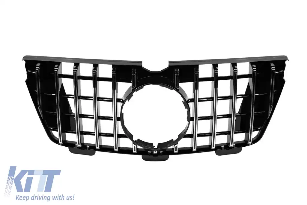 image-72-Grilă tip GT crom/neagră, potrivită pentru Mercedes GL X164 2007-2009, potrivită pentru bara frontală A Design-Line