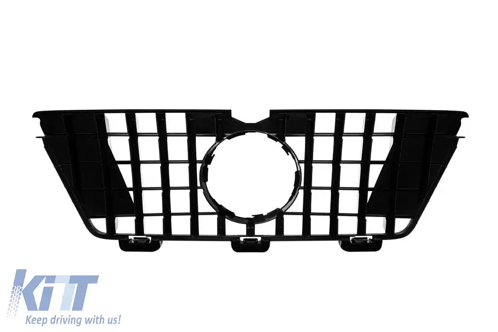 Grilă tip GT crom/neagră, potrivită pentru Mercedes GL X164 2007-2009, potrivită pentru bara frontală A Design-Line-image-6138031