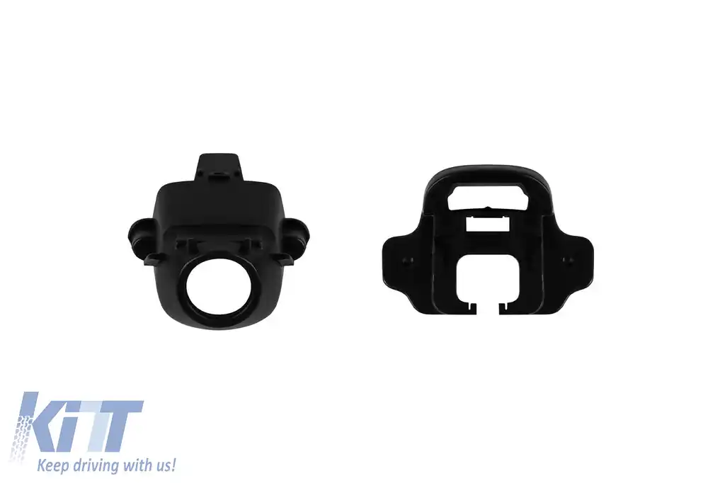 Grilă tip GT crom/neagră potrivită pentru Mercedes CLS C218 2015-2018 cu deschidere pentru cameră-image-6145698