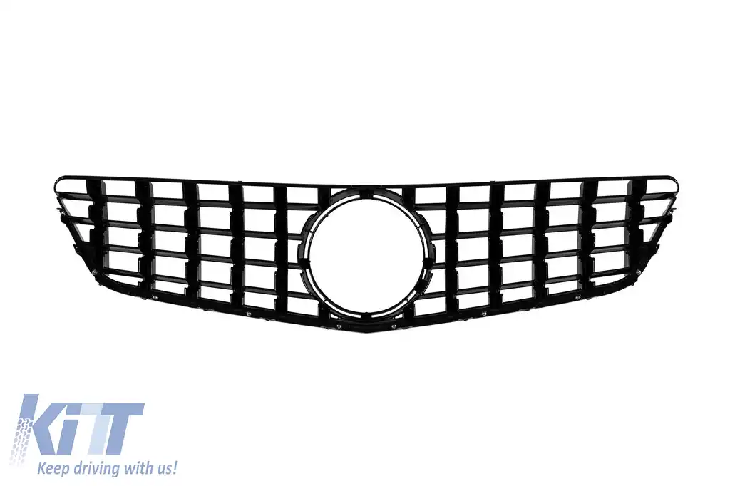 Grilă tip GT crom/neagră, potrivită pentru Mercedes E-Class C207 coupe, A207 cabrio 2009-2013-image-6146004