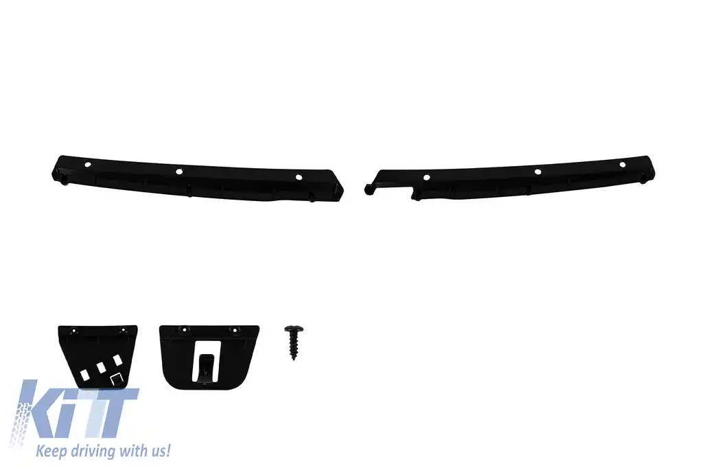 Grilă tip GT crom/neagră potrivită pentru Mercedes V-Class W447 2020-2023 pentru modelul cu bara de protecție frontală standard-image-6146157
