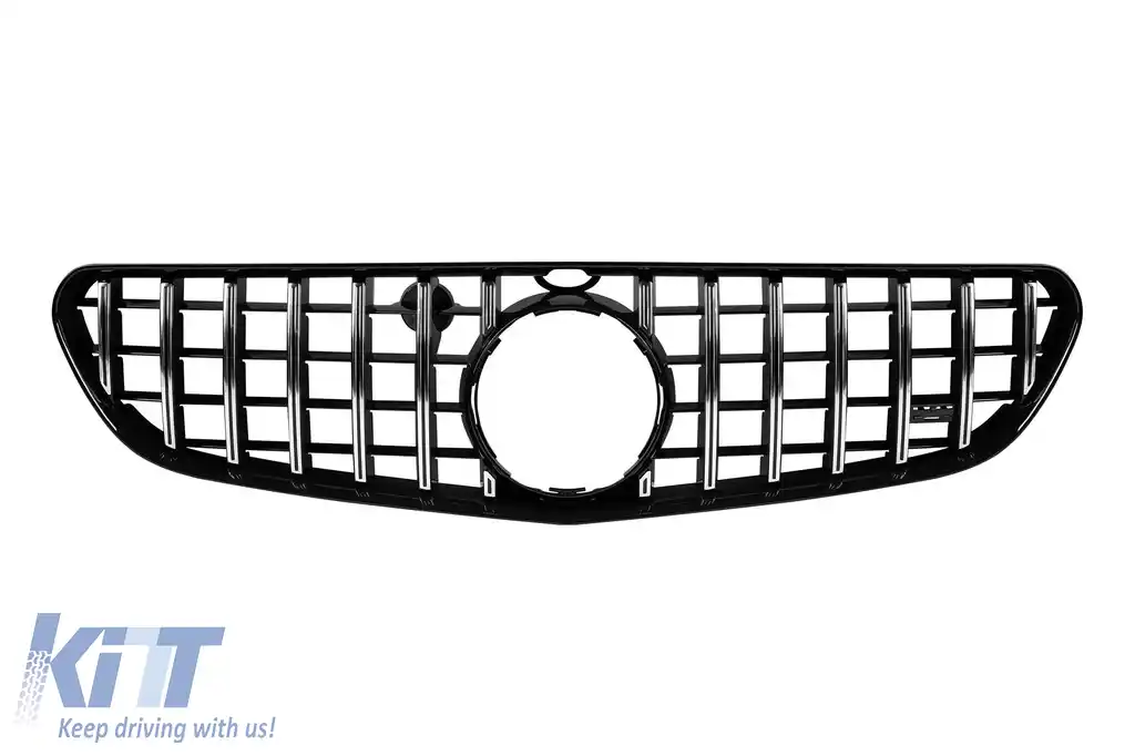 Grilă tip GT crom/neagră potrivită pentru Mercedes S63/S65 coupe/cabrio C217/A217 2014-2017