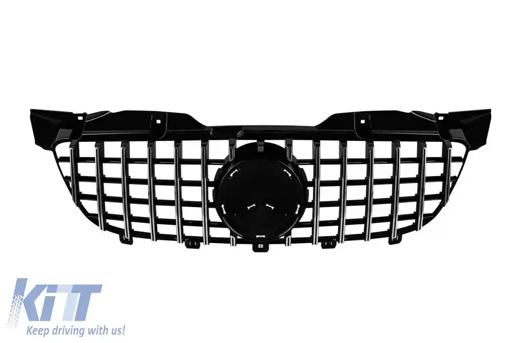 Grilă tip GT crom/neagră potrivită pentru Mercedes Sprinter W906 2009-2013