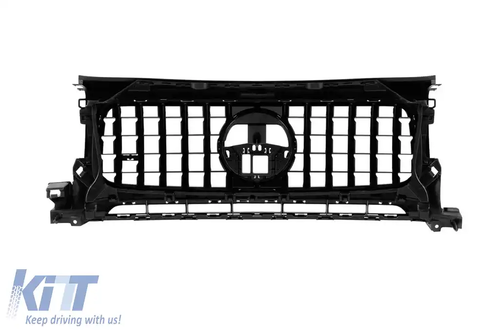 Grilă tip GT cu lac negru și capace pentru faruri, potrivită pentru Mercedes G-Class W465 după 2025-image-6237134