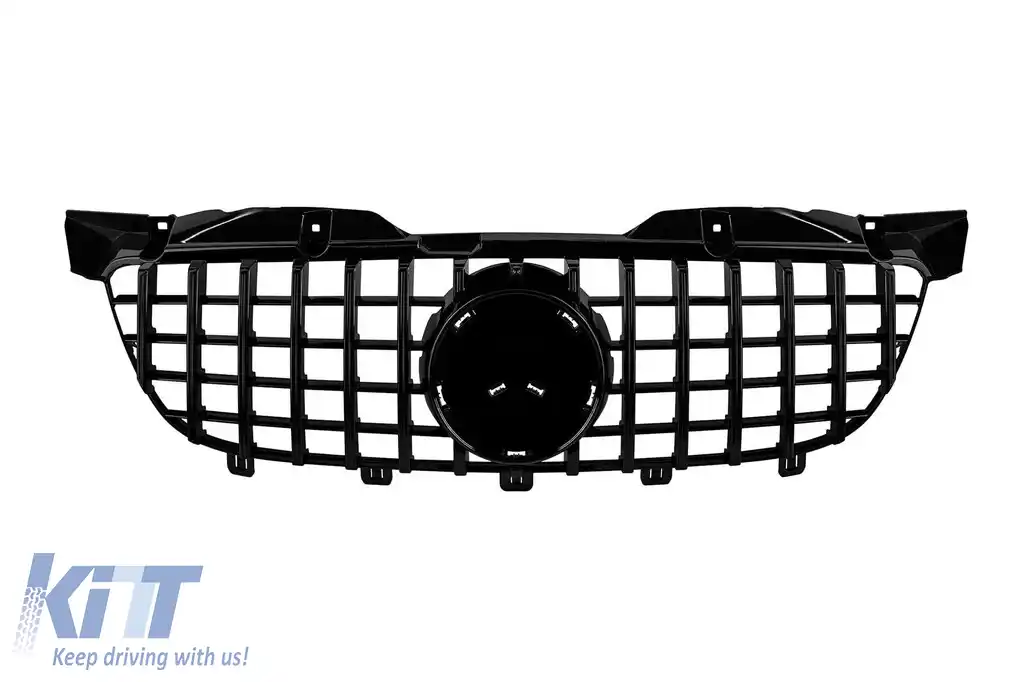 image-31-Grilă tip GT vopsită în negru, potrivită pentru Mercedes Sprinter W906 2009-2013
