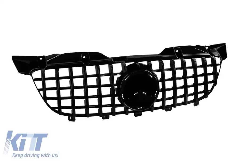 Grilă tip GT vopsită în negru, potrivită pentru Mercedes Sprinter W906 2009-2013-image-6146409