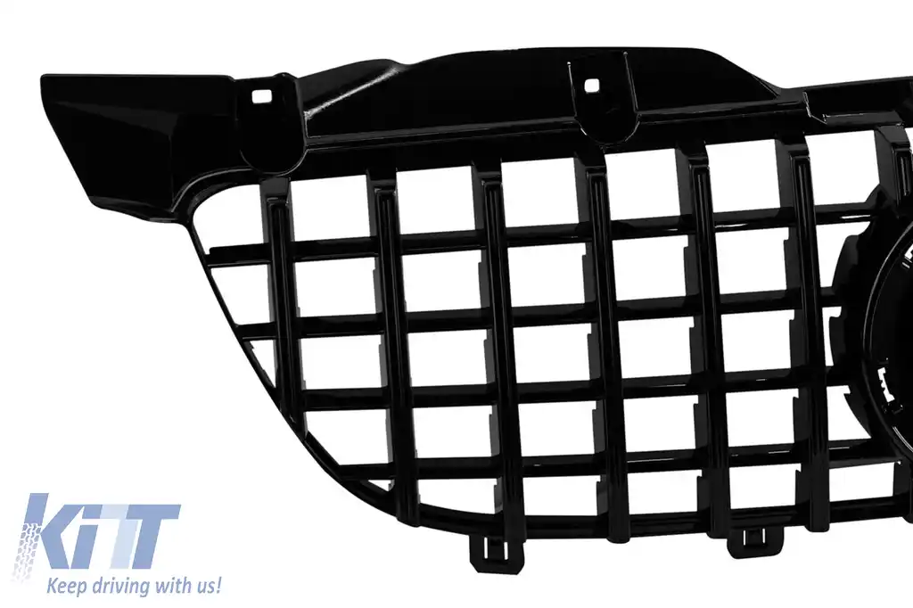 Grilă tip GT vopsită în negru, potrivită pentru Mercedes Sprinter W906 2009-2013-image-6146411