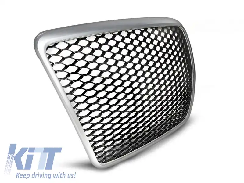 image-30-Grilă tip RS gri/neagră potrivită pentru Audi A6 C6 sedan, break 2009-2011