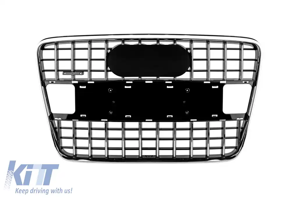 Grilă tip S-Line crom/neagră potrivită pentru Audi Q7 2005-2015