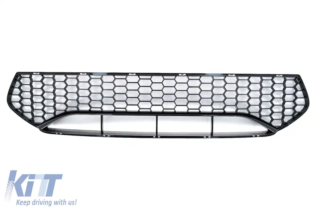 Grila central inferioara compatibil cu BMW Seria 5 G30 G31 (2017-2019) M5 Design Negru Lucios