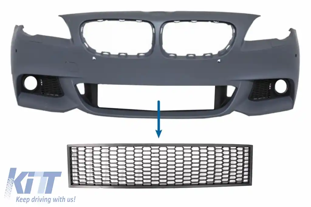 Grila central inferioara compatibila cu BMW Seria 5 F10 F11 M-Tech (2009-2017)