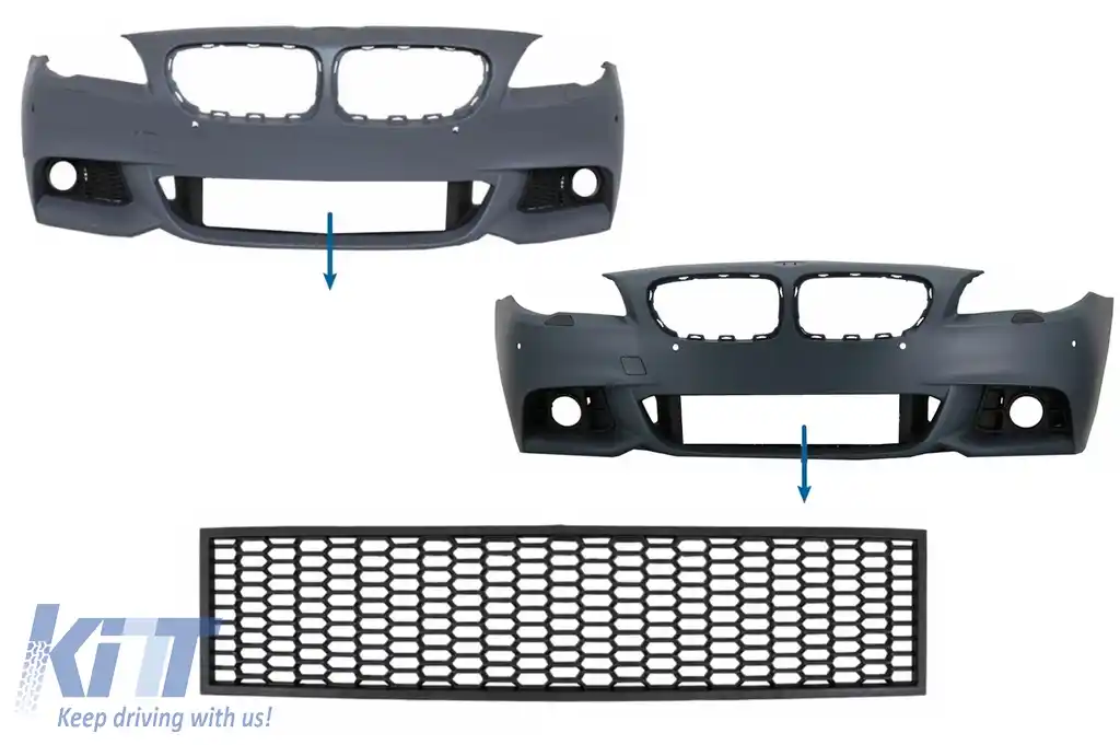 Grila central inferioara compatibila cu BMW Seria 5 F10 F11 M-Tech (2009-2017)