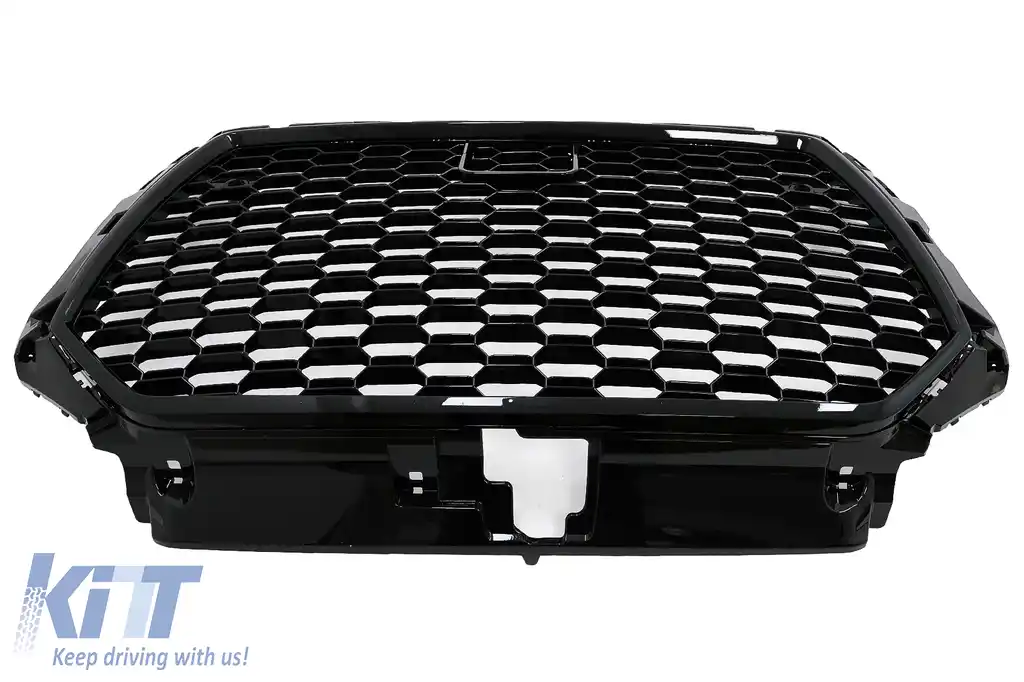 Grila Centrala compatibil cu Audi A3 8V Facelift (2017-2018) Negru Lucios RS3 Design-image-6098481