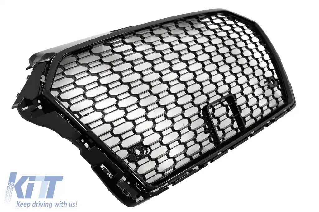 Grila Centrala compatibil cu Audi A3 8V Facelift (2017-2018) Negru Lucios RS3 Design-image-6098483