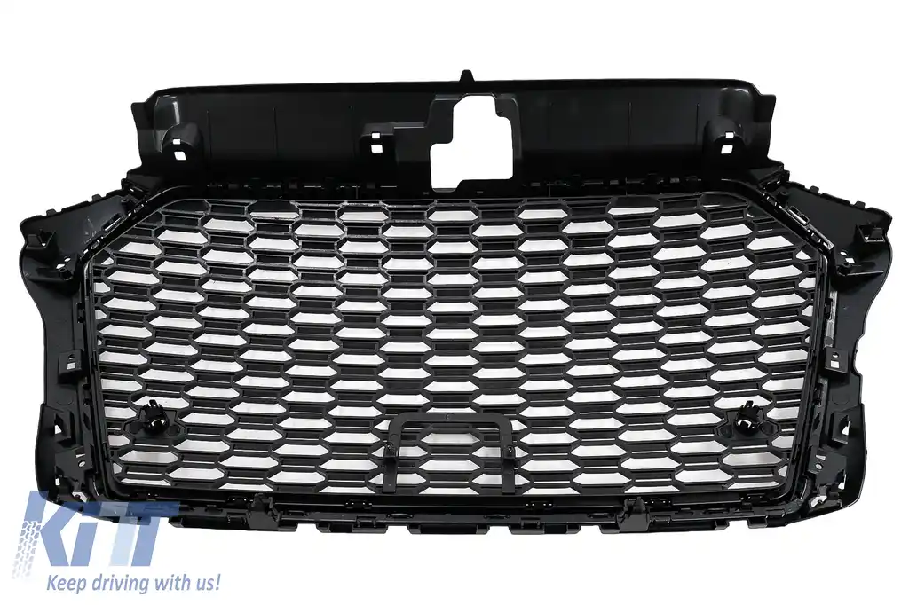 Grila Centrala compatibil cu Audi A3 8V Facelift (2017-2018) Negru Lucios RS3 Design-image-6098486