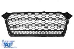 Grila Centrala compatibil cu Audi A5 F5 (2017-2019) RS Design Negru Lucios-image-6090410