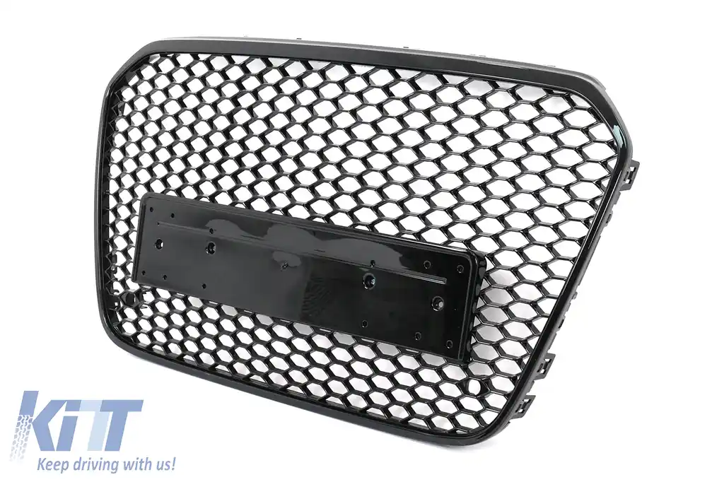 Grila Centrala compatibil cu Audi A6 C7 4G (2011-2014) Negru Lucios-image-6108417