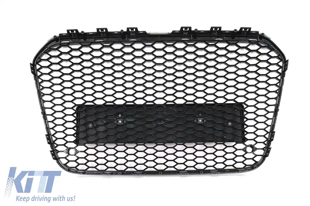 Grila Centrala compatibil cu Audi A6 C7 4G (2011-2014) Negru Lucios-image-6108596