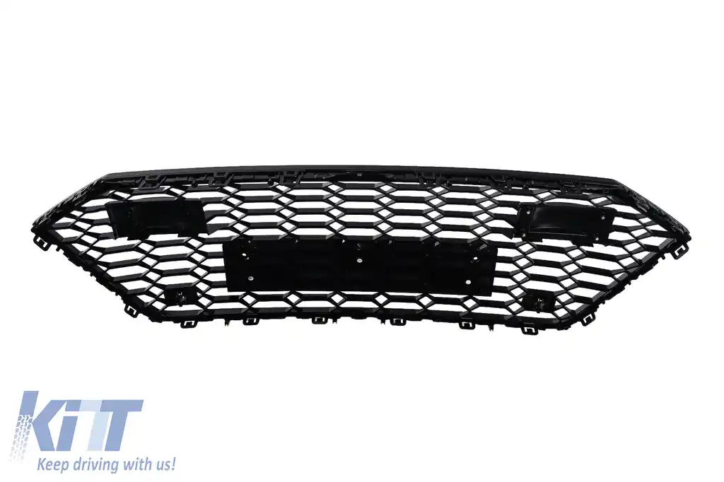 Grila Centrala compatibil cu Audi A7 4K (2018-) RS7 Design Negru Lucios-image-6266263