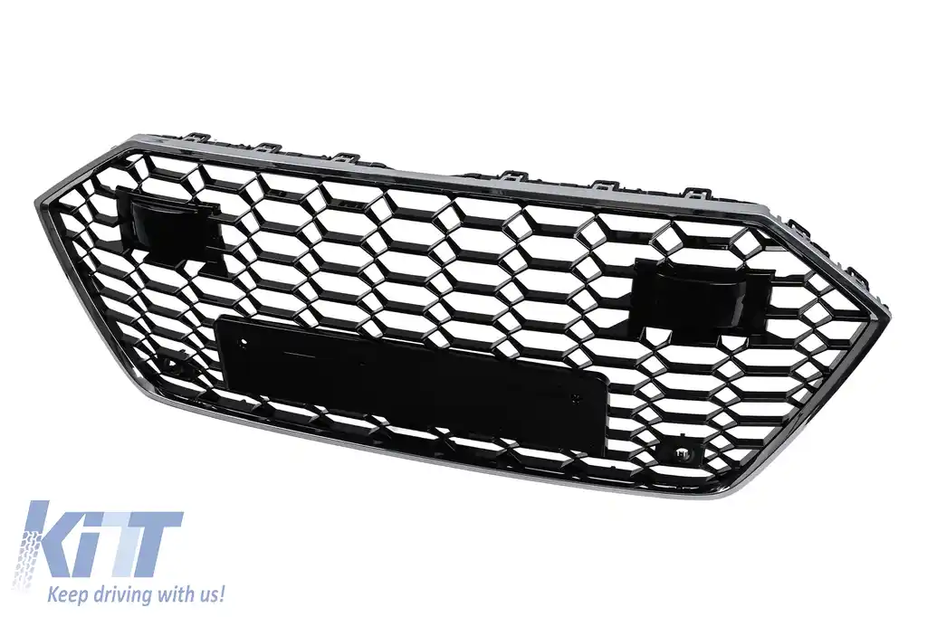 Grila Centrala compatibil cu Audi A7 4K (2018-) RS7 Design Crom-image-6266285