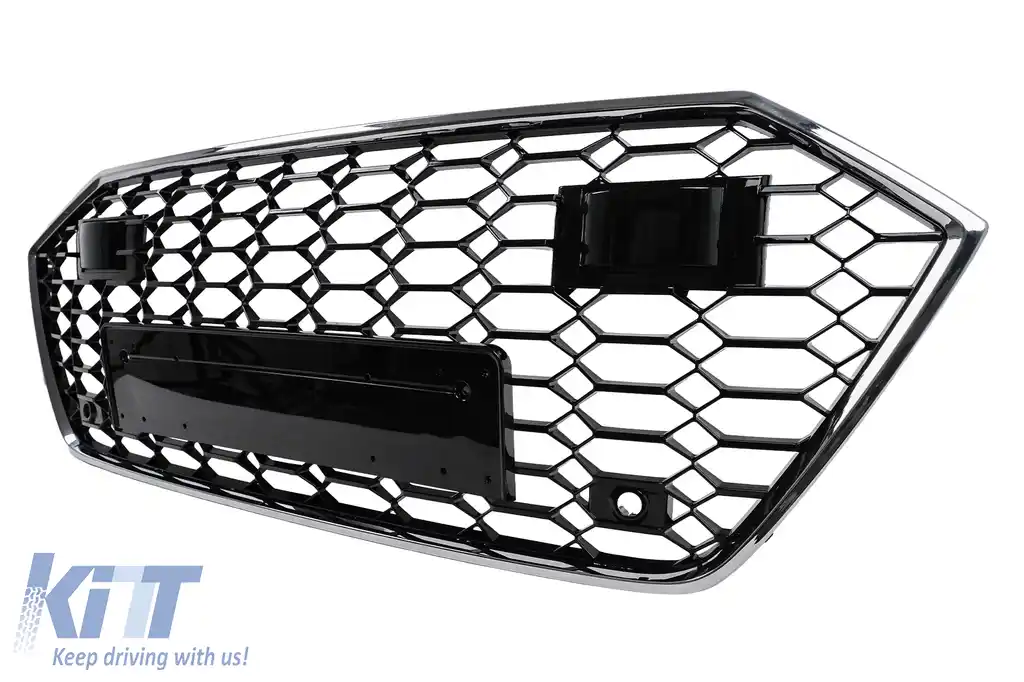 Grila Centrala compatibil cu Audi A7 4K (2018-) RS7 Design Crom-image-6266289