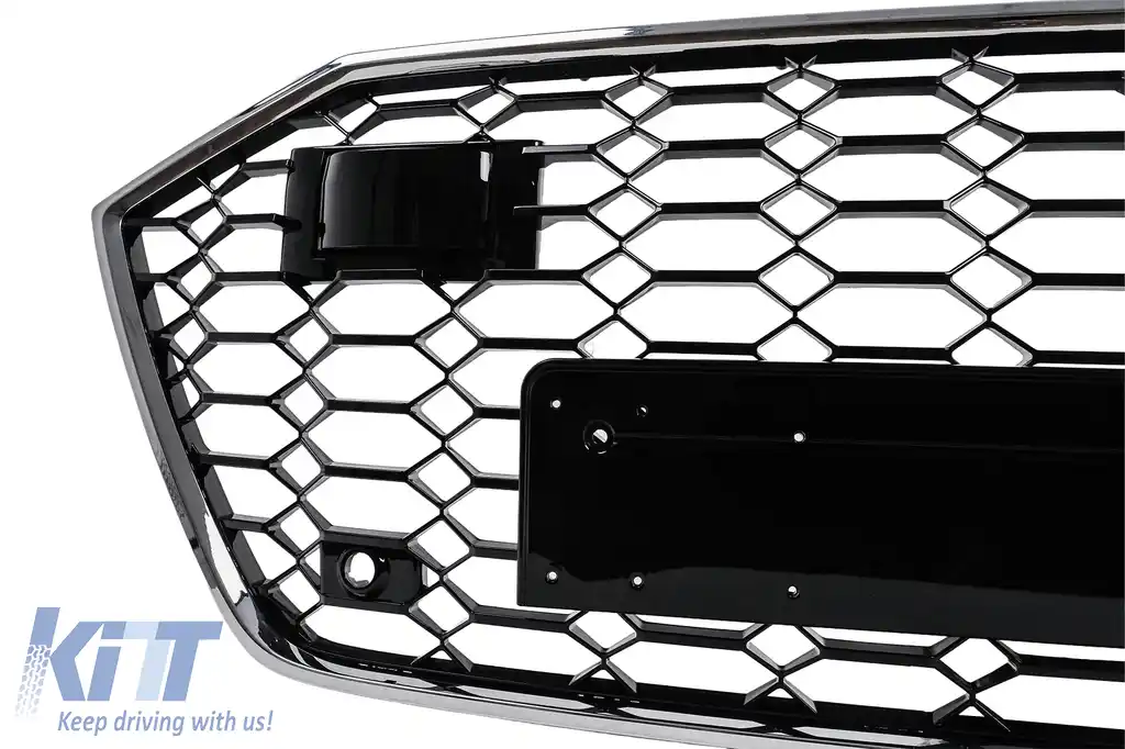 Grila Centrala compatibil cu Audi A7 4K (2018-) RS7 Design Crom-image-6266290