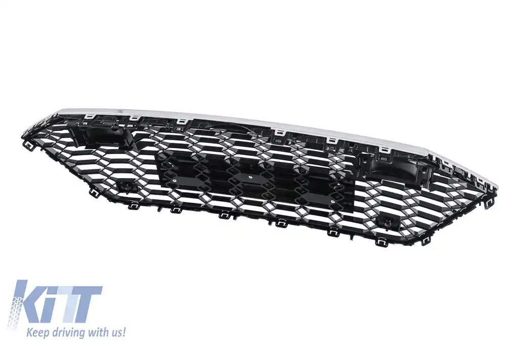 Grila Centrala compatibil cu Audi A7 4K (2018-) RS7 Design Crom-image-6266291
