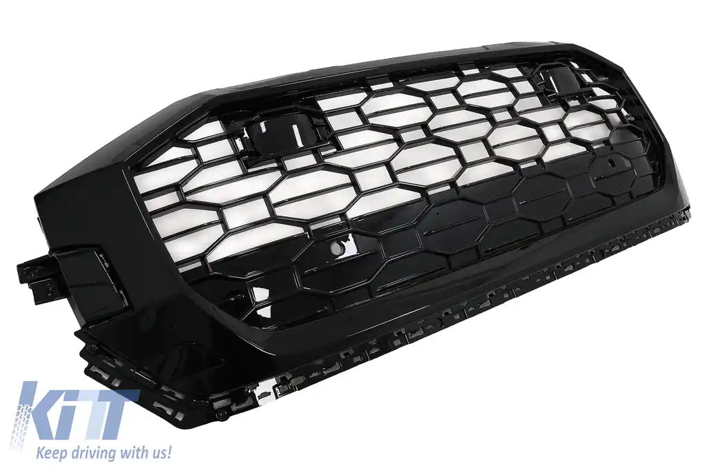 Grila Centrala compatibil cu Audi Q8 (2018-2023) Sport Design Negru Lucios-image-6092169