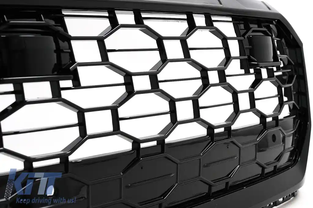 Grila Centrala compatibil cu Audi Q8 (2018-2023) Sport Design Negru Lucios-image-6092171