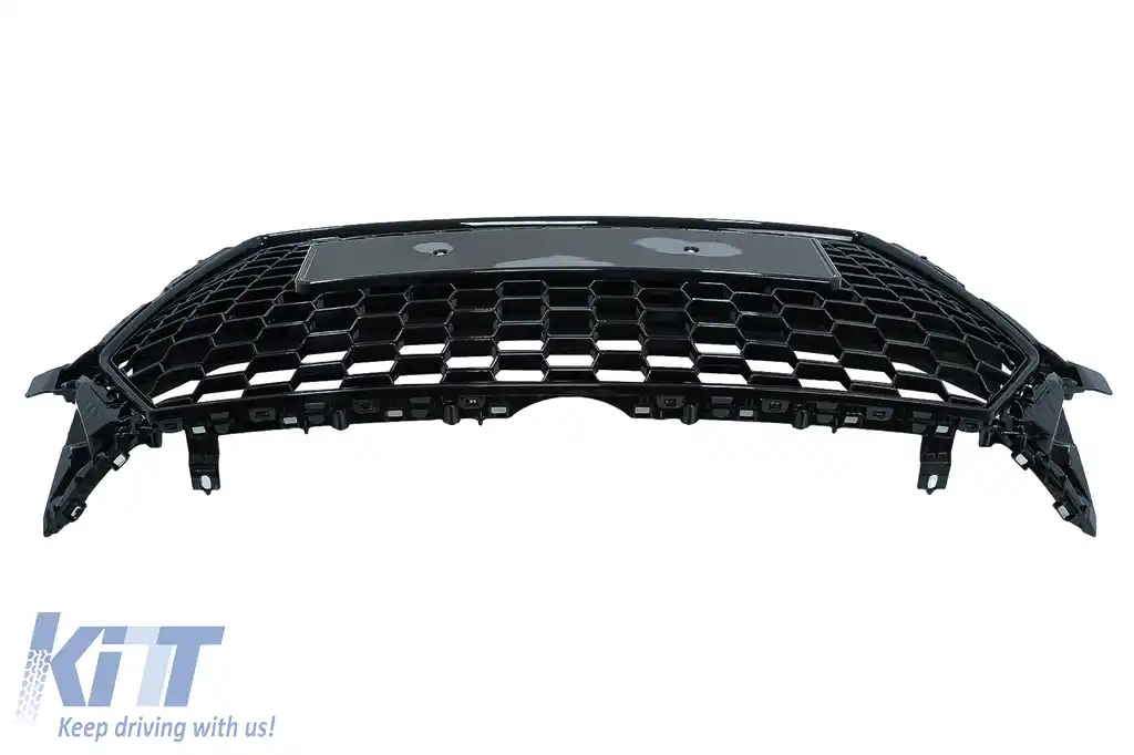 Grila Centrala compatibil cu Audi TT FV 8S (2015-2017) RS Design Negru Lucios-image-6095282
