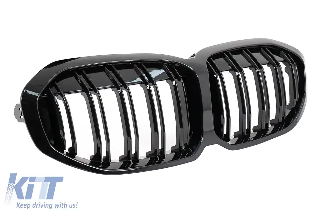 Grila Centrala compatibil cu BMW Seria 1 F40 (2019-) M Design Negru Lucios-image-6105644
