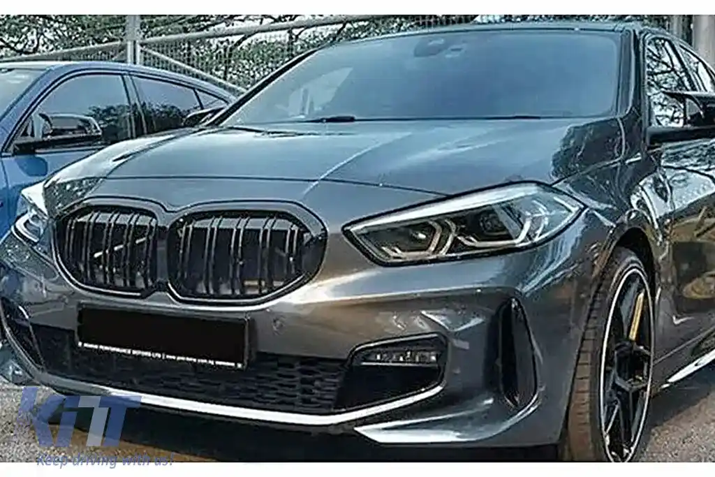 Grila Centrala compatibil cu BMW Seria 1 F40 (2019-) M Design Negru Lucios-image-6105652