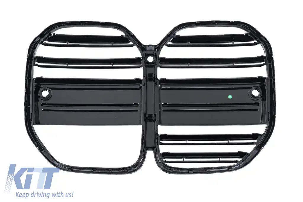 Grila Centrala compatibil cu BMW Seria 3 G22 Coupe G23 Cabrio (2020-2027) Negru Lucios-image-6211403