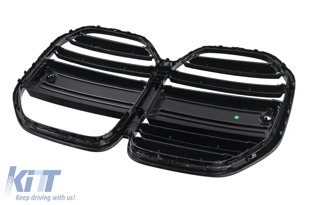 Grila Centrala compatibil cu BMW Seria 3 G22 Coupe G23 Cabrio (2020-2027) Negru Lucios-image-6211404