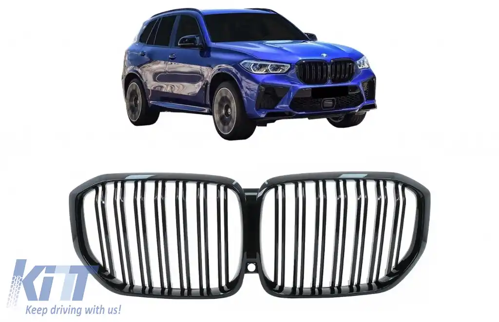 Grila Centrala compatibil cu BMW X5 G05 (2018-up) Negru Lucios M Design-image-6059468