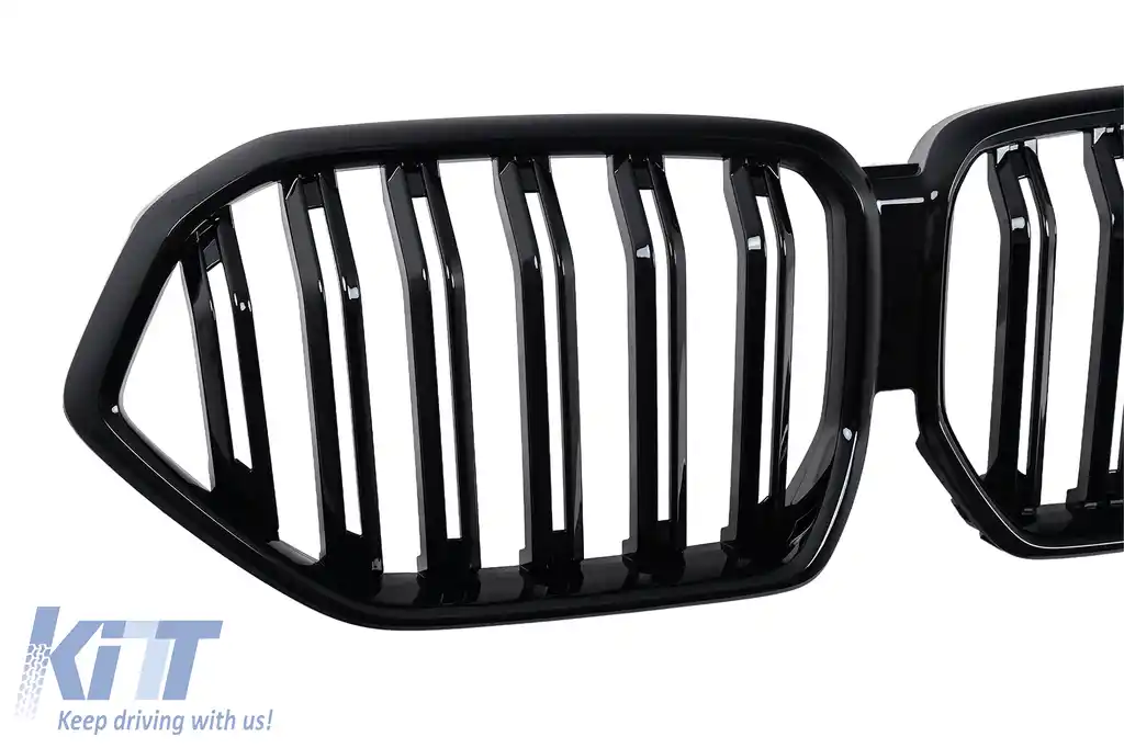 Grila Centrala compatibil cu BMW X6 G06 (2019-2022) M Design Negru Lucios-image-6259844