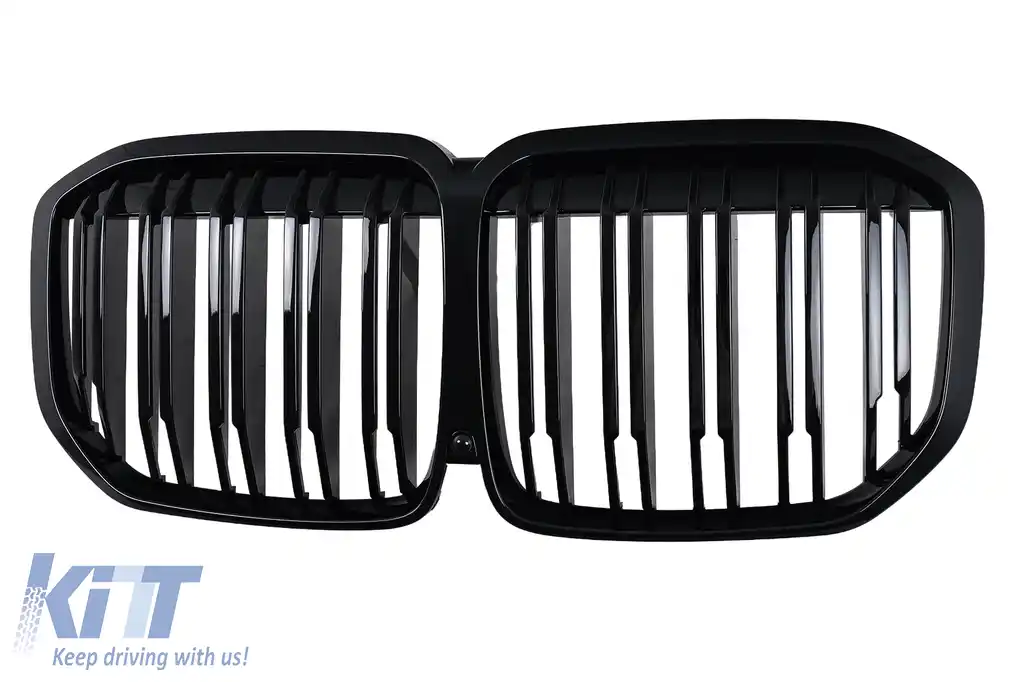 Grila Centrala compatibil cu BMW X7 G07 (2018-2022) M Design Negru Lucios