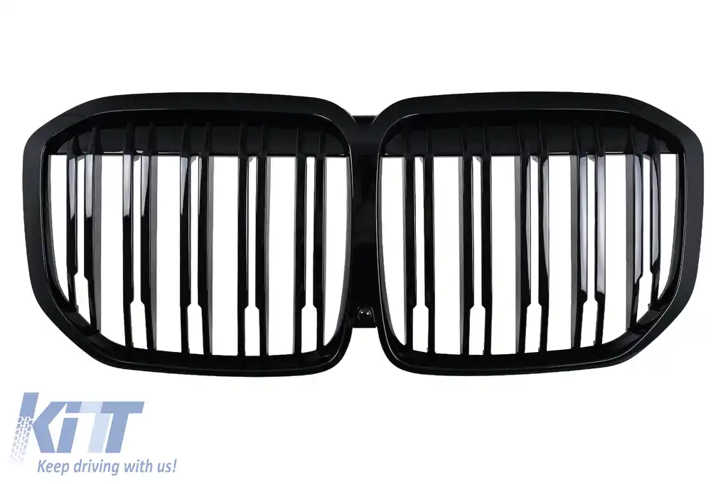 Grila Centrala compatibil cu BMW X7 G07 (2018-2022) M Design Negru Lucios-image-6259748