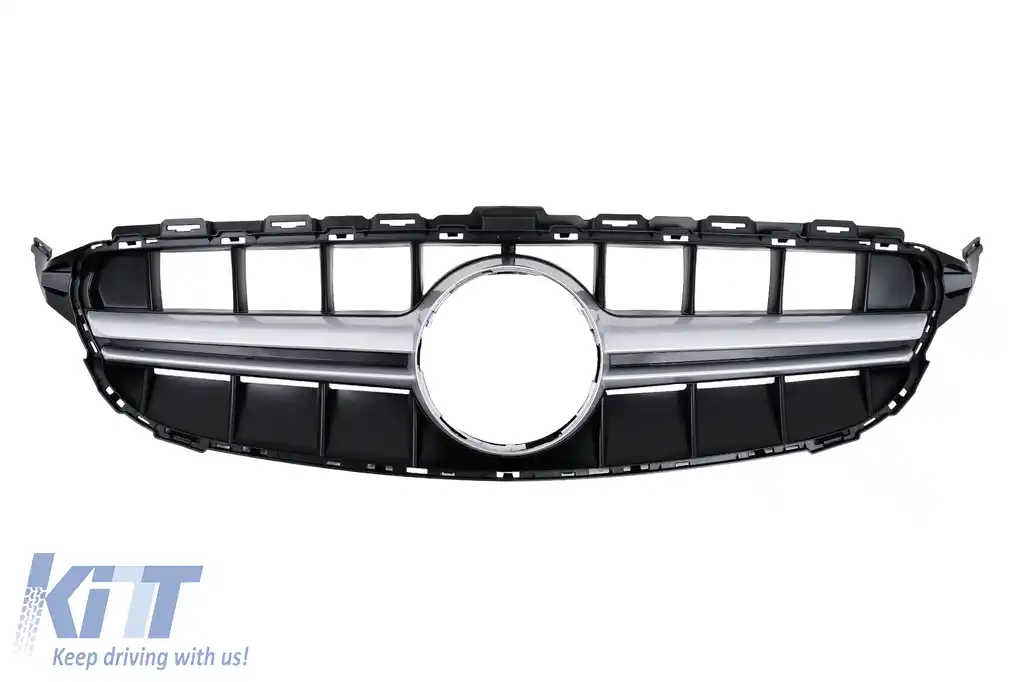 Grila Centrala compatibil cu Mecedes C-Class W205 S205 C205 A205 (2014-2018) fara Camera