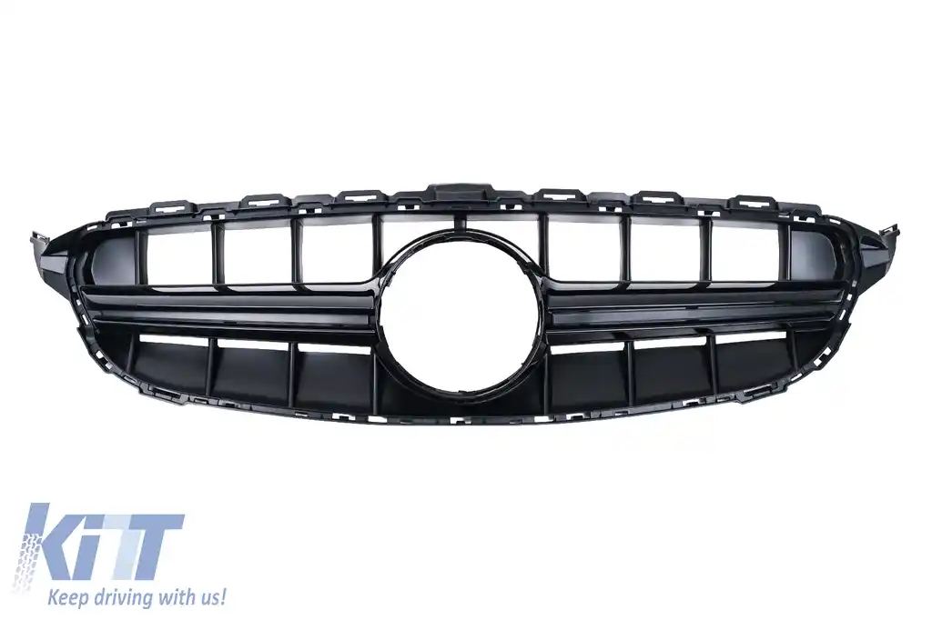 image-46-Grila Centrala compatibil cu Mecedes C-Class W205 S205 C205 A205 (2014-2018) fara Camera Negru