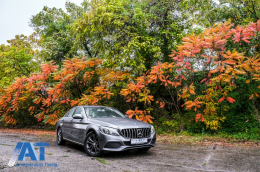Grila Centrala compatibil cu Mercedes C-Class W205 S205 C205 A205 (2014-2018) GT-R Panamericana Design Fara Camera-image-6074134