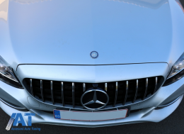 Grila Centrala compatibil cu Mercedes C-Class W205 S205 C205 S205 (2014-2018) GT-R Panamericana Design-image-6076844