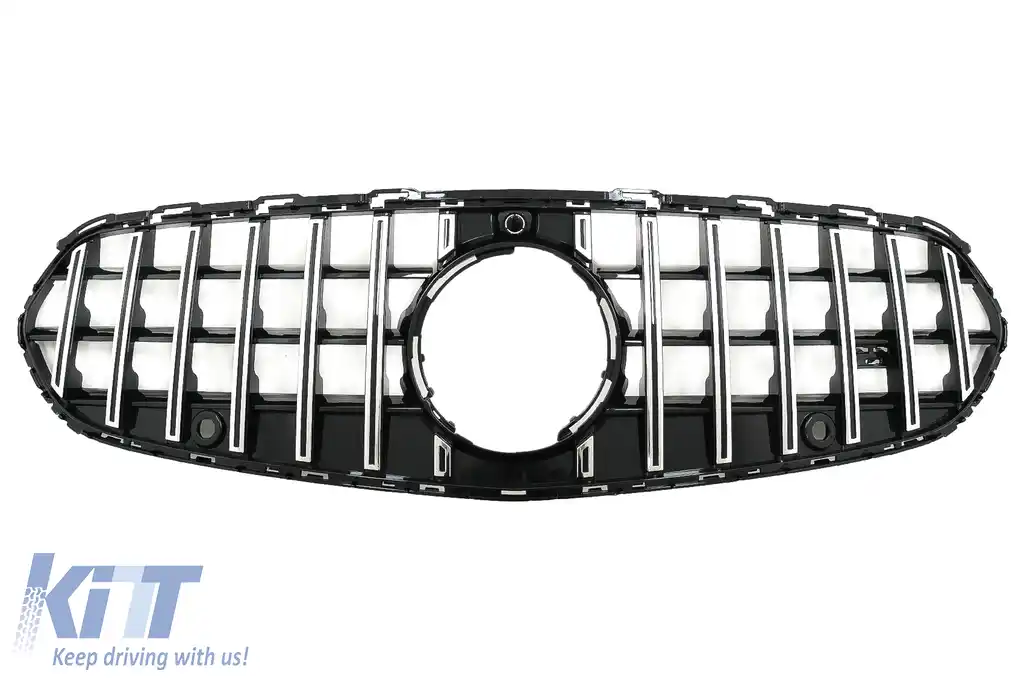 Grila Centrala compatibil cu Mercedes C-Class W206 Sedan S206 T-Modell (2021-) GT-R Panamericana Design Crom