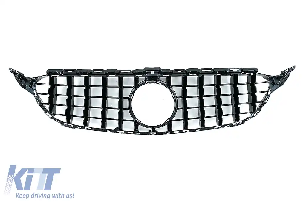 Grila Centrala compatibil cu Mercedes C-Class W205 S205 C205 (2014-2020) GTR Design-image-6128310