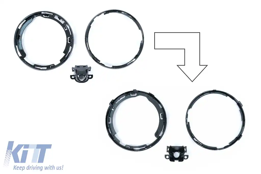 Grila Centrala compatibil cu Mercedes C-Class W205 S205 C205 (2014-2020) GTR Design-image-6128311