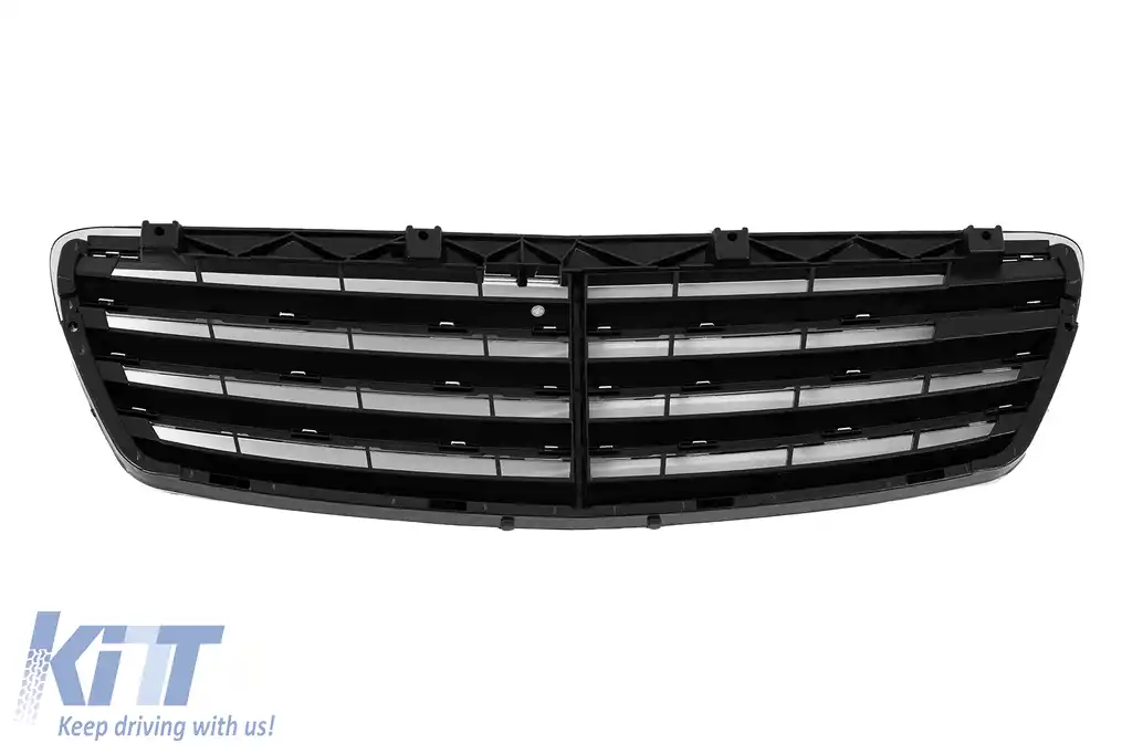 Grila Centrala compatibil cu Mercedes E-Class W211 S211 (2002-2006) Sport CL Design Crome-image-6127217