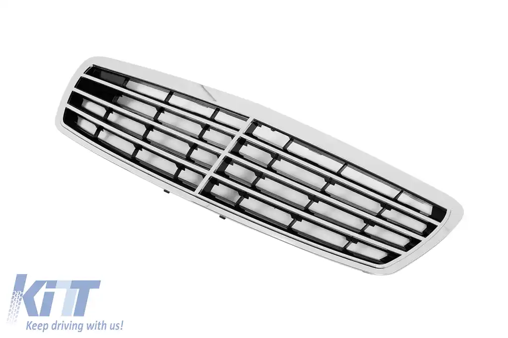 Grila Centrala compatibil cu Mercedes E-Class W211 S211 (2002-2006) Sport CL Design Crome-image-6127218
